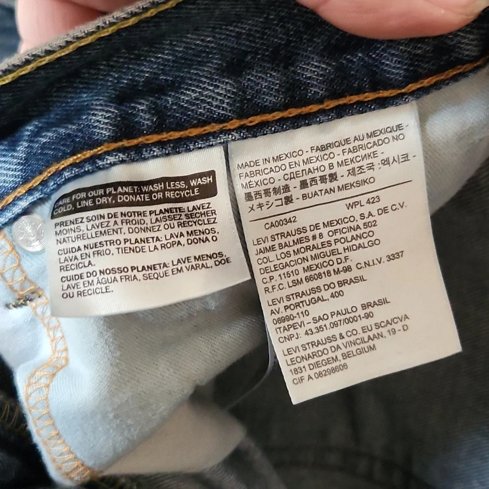 LEVI'S 510 Stained Distressed Blue Jeans